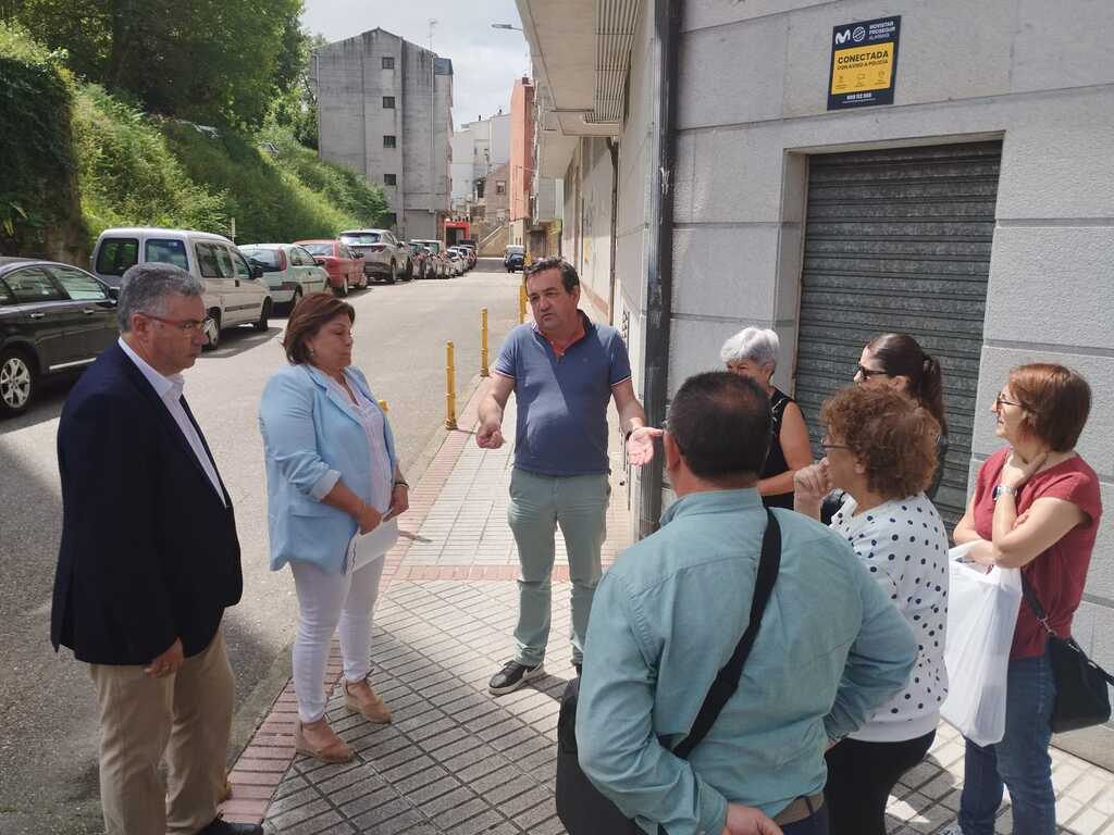 obras de reurbanización da rúa do Prego de Montaos, en Vilavella